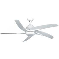 Fantasia Elite Viper Plus 44" Ceiling Fan with Gloss White Blade & LED Light - White