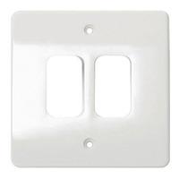 Faceplate MK 2 Gang Grid Front Plate - E35001