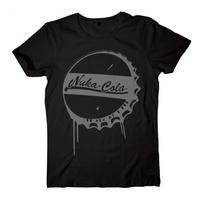 Fallout 4 Adult Male Nuka Cola Bottle Cap XX-Large T-Shirt - Black