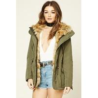 Faux Fur-Lined Parka