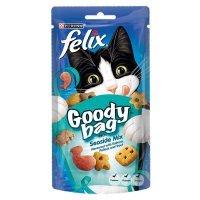 FELIX® GOODY BAG Adult Cat Seaside Mix with Salmon, Pollock & Trout flavour Treats Pouch