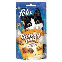 FELIX® GOODY BAG Adult Cat Original Mix with Chicken, Liver & Turkey flavour Treats Pouch