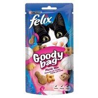 FELIX® GOODY BAG Adult Cat Picnic Mix with Chicken, Cheese & Turkey flavour Treats Pouch