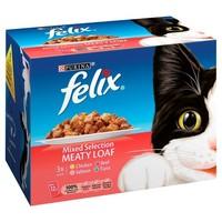 Felix Mixed Selection Meaty Loaf Pouch Cat Food