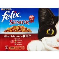 Felix Mixed Selection In Jelly Pouch Senior Cat Food