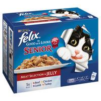 Felix As Good As It Looks Meat Selection Senior Cat Food