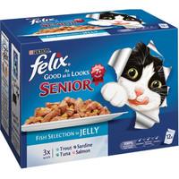 Felix As Good As It Looks Fish Selection Senior Cat Food