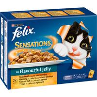 Felix Ocean Fish Sensations In Jelly Pouch Cat Food