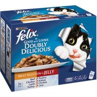 Felix As Good As It Looks Doubly Delicious Meat Selection Adult Cat Food