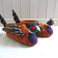 FREDDIE THE PHEASANT ADULT SLIPPERS - UK Size - 7/8 (Euro 41/42)