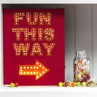 Fun This Way Illuminated Canvas