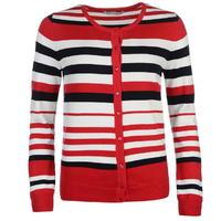 Full Circle Stripe Button Cardigan Ladies