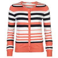 Full Circle Stripe Button Cardigan Ladies