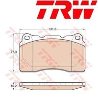 GDB2007 Trw Brake Pads (Front) (R90) Oe Quality