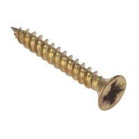 General Purpose Pozi Screw CSK TT Electro Brass 1.1/2in x 12 Box 200