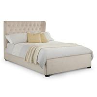 Geneva Winged Headboard Bed - King - Pearl