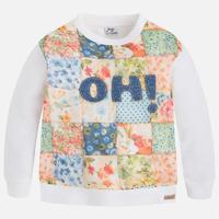 Girl letter applique sweater Mayoral