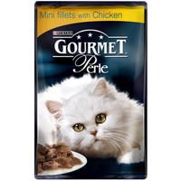 Gourmet Perle Mini Fillets With Chicken Cat Food