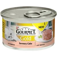 Gourmet Gold Savoury Cake Salmon In Gravy Adult Cat Food