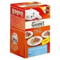 GOURMET Mon Petit Adult Cat Tempting Menu Fish Wet Cat Food Pouch