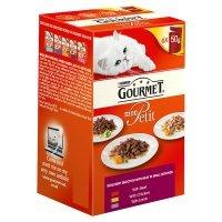 GOURMET Mon Petit Adult Cat Indulgent Original Meat Menu Wet Cat Food Pouch