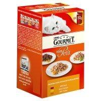 GOURMET Mon Petit Adult Cat Original Delightful Poultry Menu Wet Cat Food Pouch