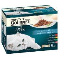 GOURMET Perle Adult Cat Mini Fillets in Gravy Connoisseurs Collection Wet Cat Food Pouch