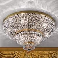 Gold-plated crystalceiling lamp Sheraton