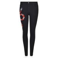 GUCCI Snake Skinny Jeans