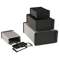 Hammond 1457N1601BK IP65 Extruded Aluminium Black with Standard Pa...