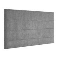 Hazeley Kimiyo Linen Headboard Grey Double