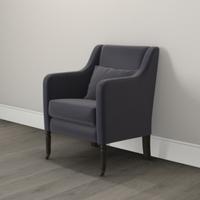 Hambledon Sleigh Velvet  Armchair