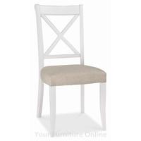 Hampstead Two Tone 'X' Back Dining Chairs - Pair