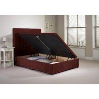 Harvard Divan Bed Frame Mulberry Velvet Fabric Small Single 2ft 6