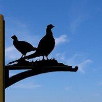 HANGING BASKET BRACKET in Pheasant Design - Small