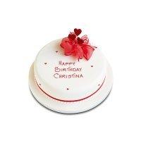 Hearts Celebration Cake - Vanilla Sponge - 20cm (Ruby)