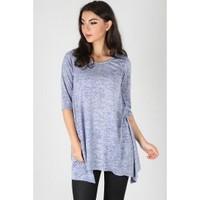 Helena Burn Out Effect Hanky Hem Top