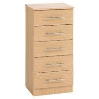 Hilton 5 Drawer Chest Walnut