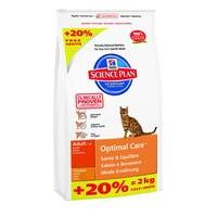 Hill's Science Plan Feline Bonus Bags - 10kg + 2kg Extra Free!* - Adult Cat Light - Chicken (12kg)