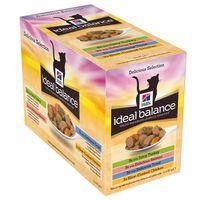 Hill's Ideal Balance Feline Adult Pouches Mixed Pack - Saver Pack: 24 x 85g