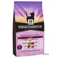 Hill's Ideal Balance Feline Dry Cat Food Economy Packs - Adult - Chicken & Brown Rice (2 x 4kg)