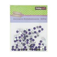 Hobbycraft Decorative Embellishment Circles 100Pcs 4 mm Purple