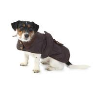 House Of Paws Quilted Brown Dog Rain Coat