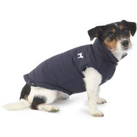 House Of Paws Fleece Lined Gilet Navy Dog Coat