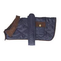 House Of Paws Quilted Navy Dog Rain Coat