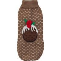 House Of Paws Christmas Pudding Dog Jumper