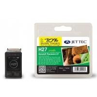 HP27 C8727AE Black Remanufactured Ink Cartridge by JetTec  H27