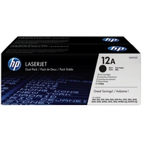 HP 12A Black Dual Pack Toner - Q2612AD