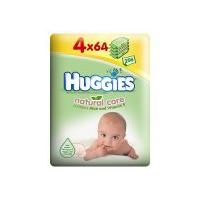 Huggies Natural Care Baby Wipes, Quad Pack 4x64's