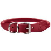 Hunter Round & Soft Elk Leather Luxury Dog Collar